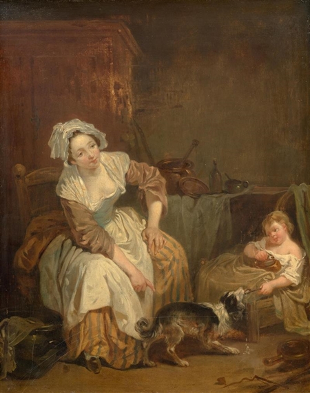 The spoilt child by Jean-Baptiste Greuze