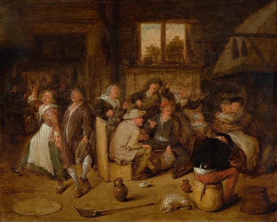 Tavern scene by Jan Jacobsz Molenaer