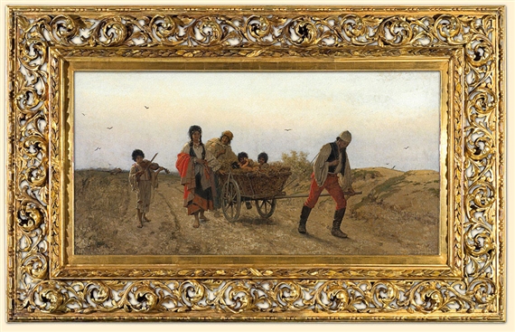 On the Way by Franciszek Streitt, 1877