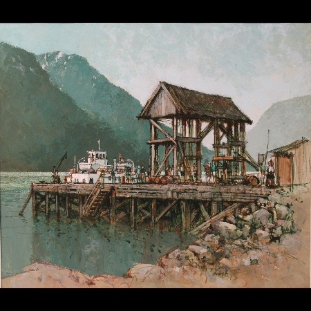 Norwegian Ferry by Harry Hudson Rodmell