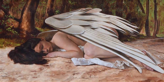Angel at rest by John Afflick, 2002