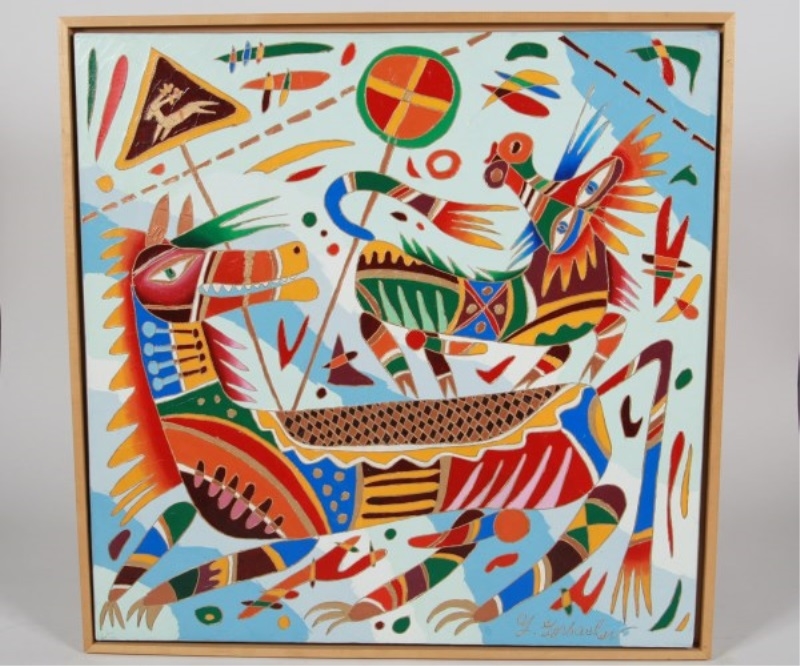 Artwork by Yuri Gorbachev, Untitled, Made of Oil and gold on canvas