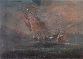 A junk off the coast - Fong Qua