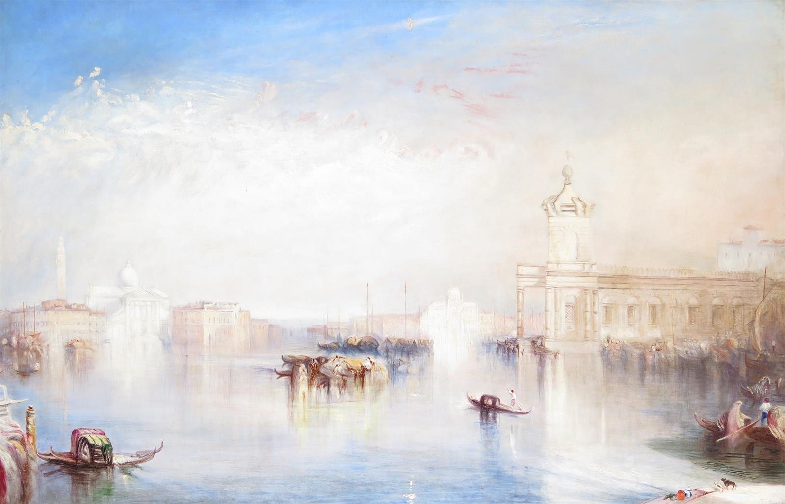 The Dogana, San Giorgio, Citella from the steps of the Europa by Joseph Mallord William Turner