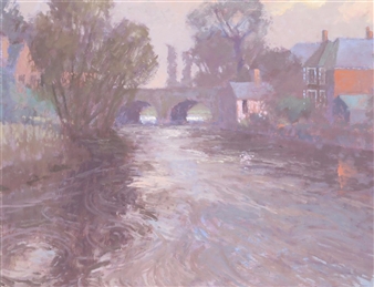 Salisbury, Harnham Bridge - Oliver Bryne Warman