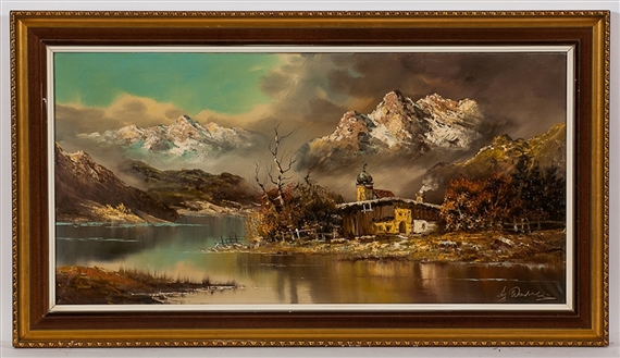 Mountain Peaks by August Alexander Wendehals