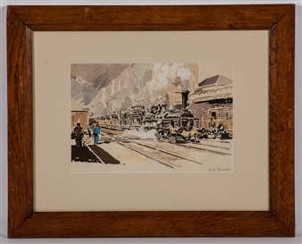Crampton Locomotive, Paris-Strasbourg - Emil Andre Schefer