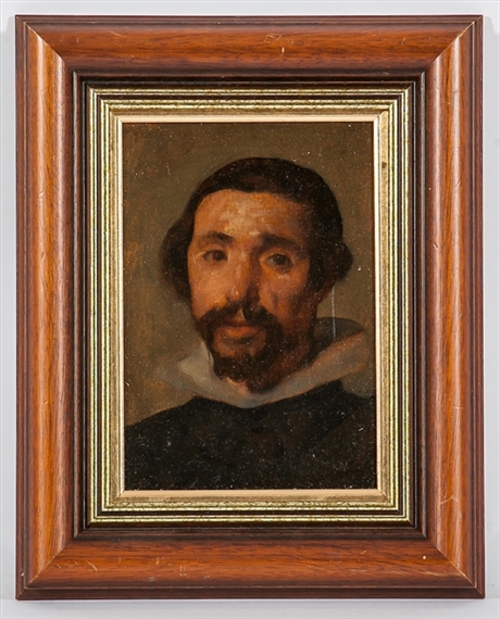 2 Works: Portrait of Radnov T. Souter Artist's Brother; Copy of Pablo de Valladid a Contemporary Actor by Velasquez (Prado Museum) by John Bulloch Souter