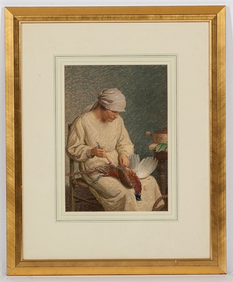 Plucking a Pheasant by John Bulloch Souter, 1927