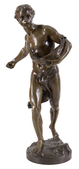 Nude male sower by Jean-Baptiste Germain