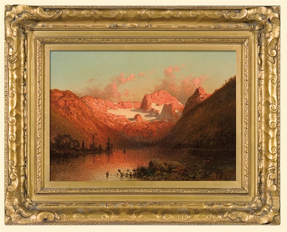 Lake in Alp mountains by Aleksander Piotr Swieszewski, 1886