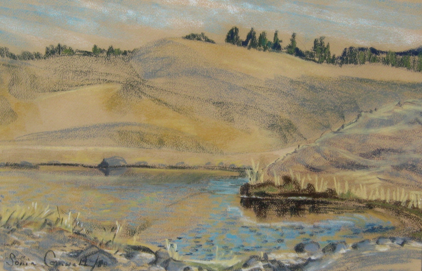 Sonia Cornwall Lake Landscape (1980) MutualArt