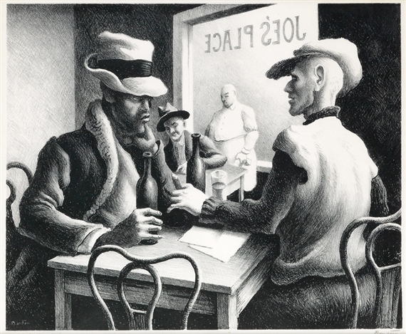 The Discussion by Thomas Hart Benton‏, 1969