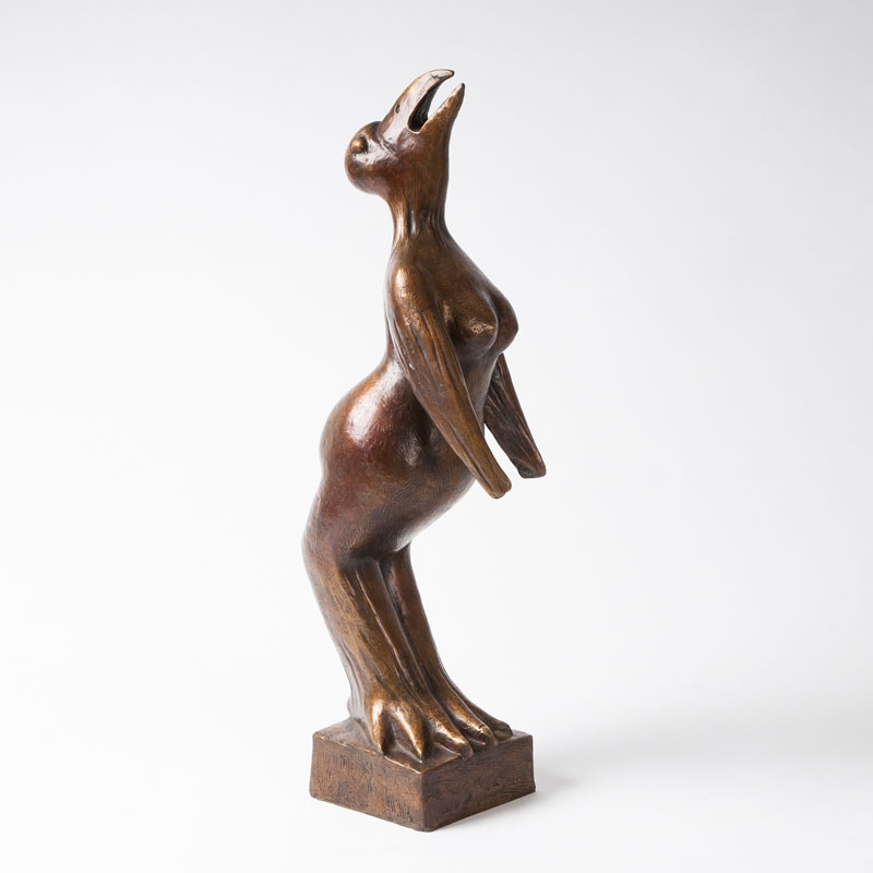 A Bronze Sculpture Songstress III by Günter Grass, 2003