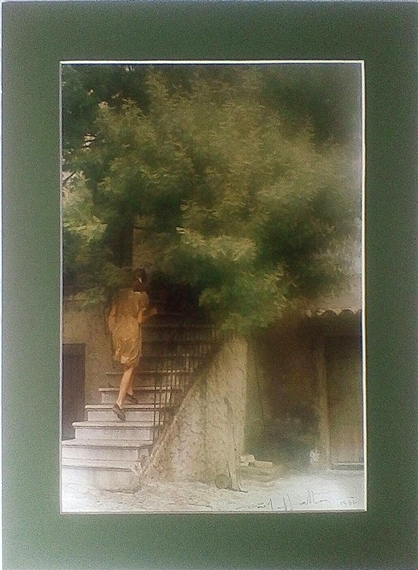 Woman Going Up Stairs by David Hamilton, 1982