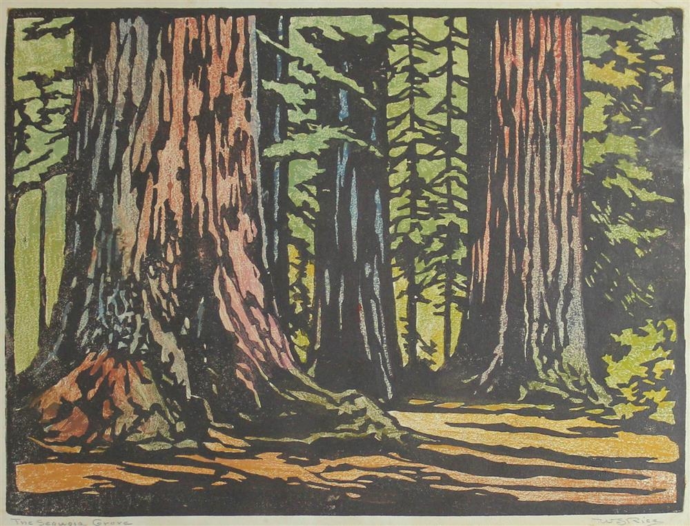 William S. Rice | Big Trees in Snow | MutualArt