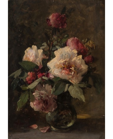 Pivoines dans un vase by Henri Fantin-Latour, 1861