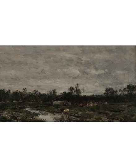 Spring Evening on the Marshlands by Alfred S. Wall