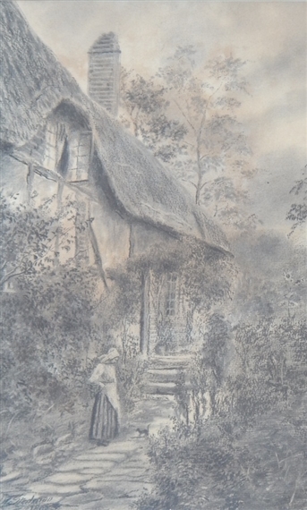 Ann Hathaway's Cottage by J. T. Steadman, 1803
