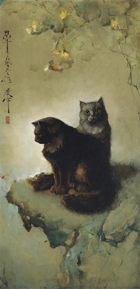 CATS by Lee Man Fong, 1945