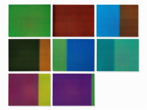 8 Video Stills from: The Missing Colors by Tobias Rehberger, 1998