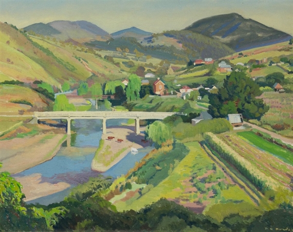 The Turon River at Sofala by Douglas Robert Dundas, 1969