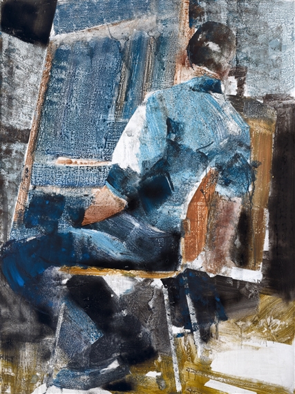 Sitting on a chair by Zbynek Sedlecky, 2015