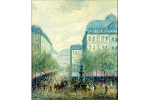 Paris Street Scene by Hans Nowack