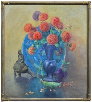 Pompoius With Chinese Sacred Three Legged Frog - Ethel Stevens