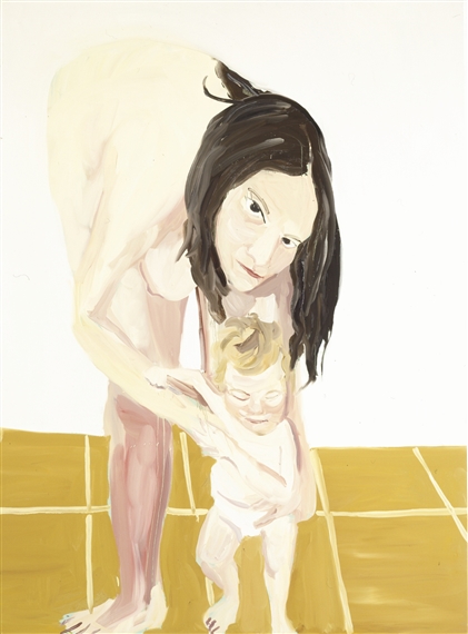 MOTHER AND CHILD II by Chantal Joffe, 2005