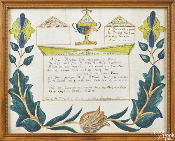 Artwork by Henry Hanes, Westmoreland County, Made of ink and watercolor