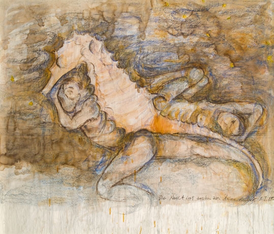 Die Nacht irrt zwischen zwei Strömen einher by Birgit Jurgenssen, 1985