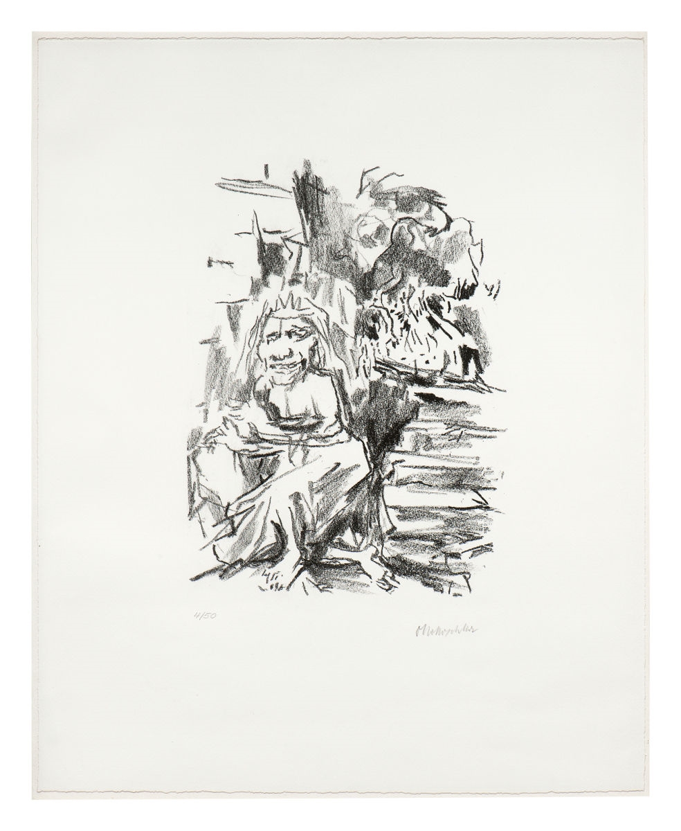 Artwork by Oskar Kokoschka, The women of Troy: Hekuba’s lament over the fall of Troy, Made of Lithograph on laid paper
