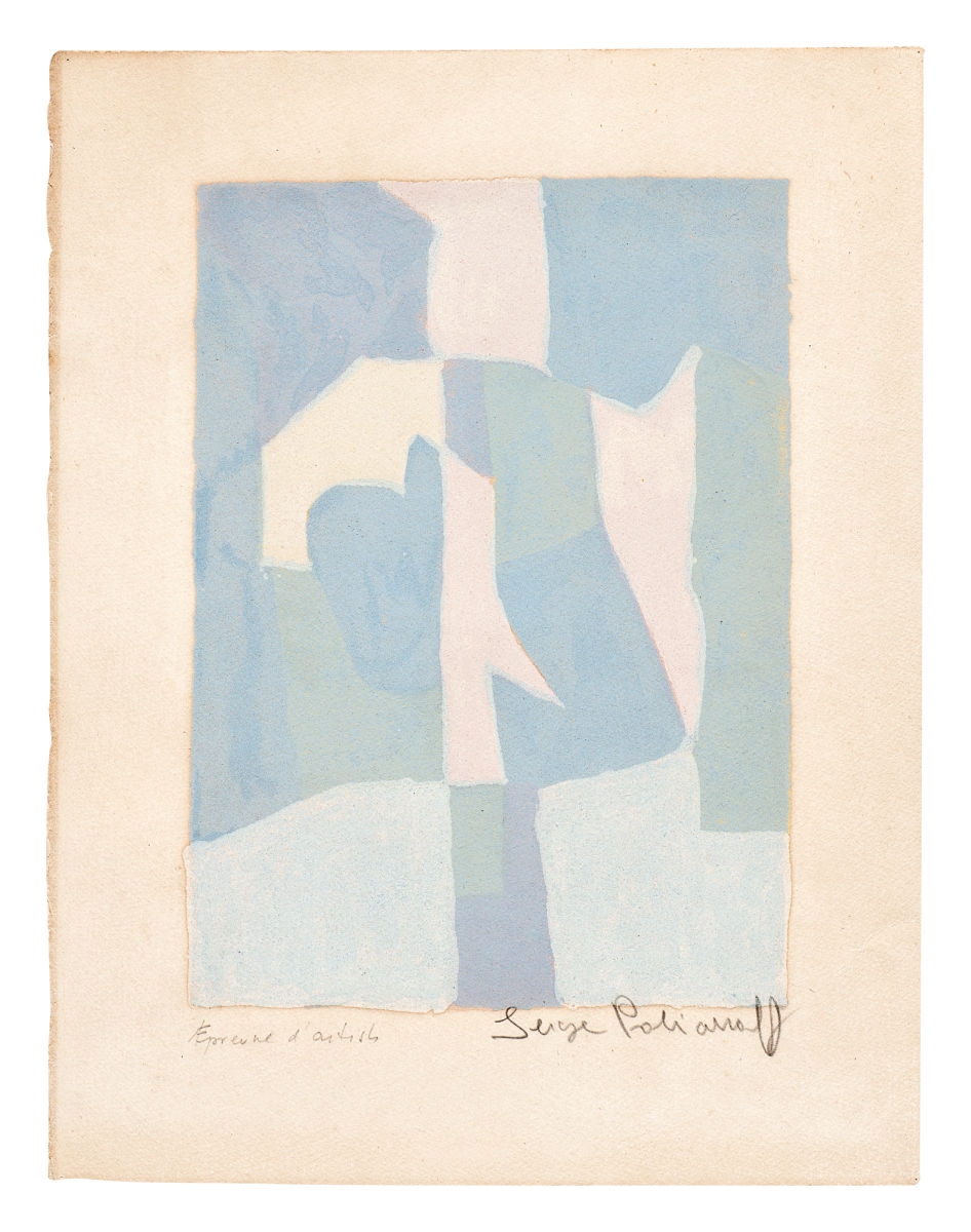 Poliakoff Serge | Komposition in Blau, Rosa und Grau (composition in