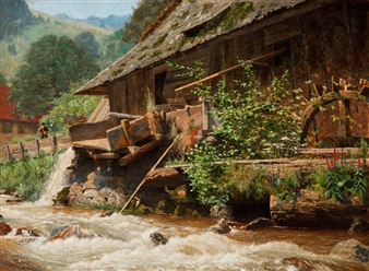 Water mill at the Black Forest - Hermann Dischler
