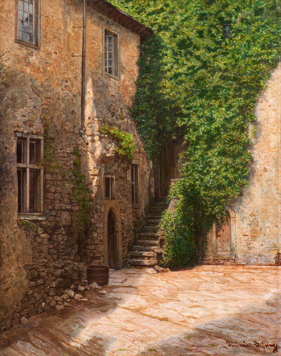 Heinrich Lessing | The inner courtyard | MutualArt