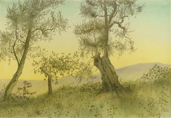 Dusk in the Alps - Reginald Morphew