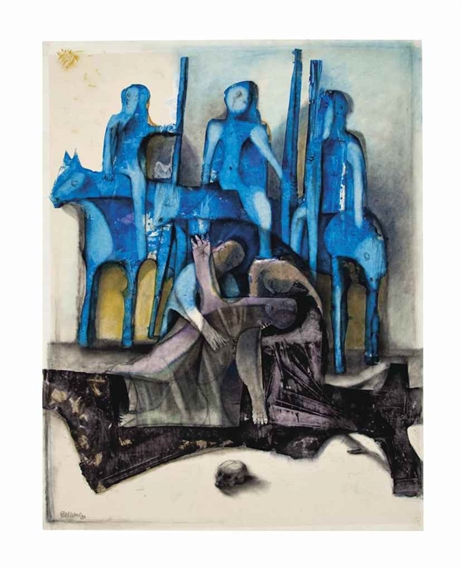 Crucifixion No. 4 by Morris Broderson, 1960