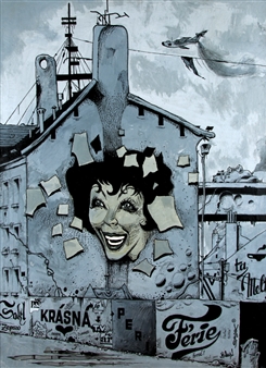 Beautiful face in periphery - Kaja Saudek