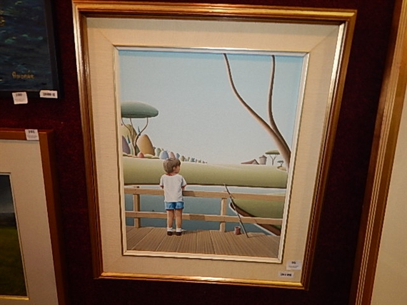 Le jeune pêcheur by Christian Deberdt