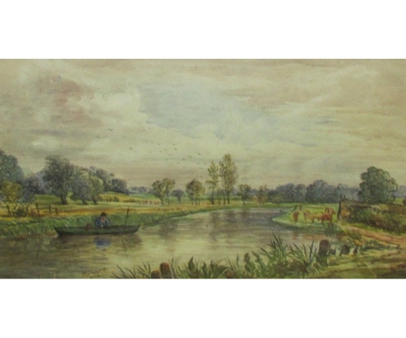 Norfolk River View - Henry Loopey Bright