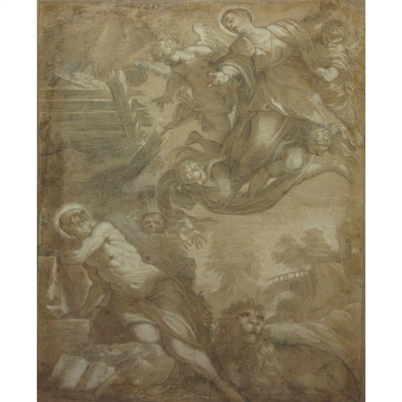 Giulio Cesare Procaccini | The Virgin Appearing to Saint Jerome, after ...