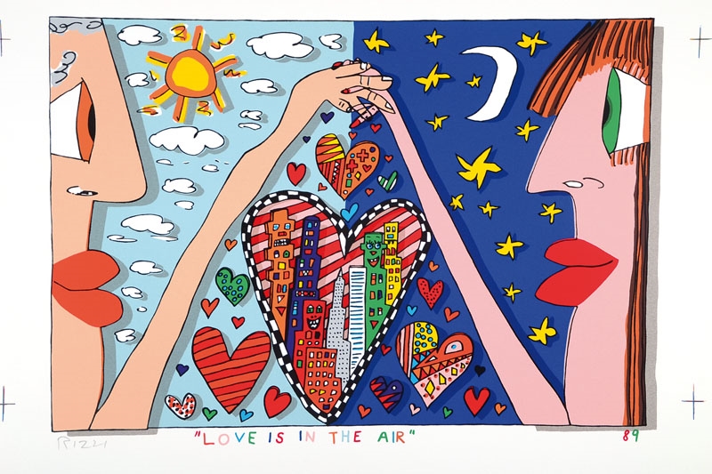 Love is in the air by James Rizzi, 1989