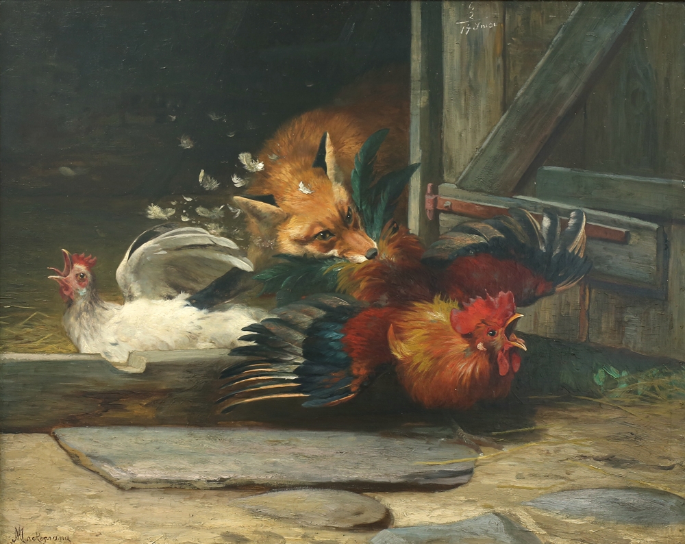 Adolf Mackeprang The Fox in the Hen House MutualArt