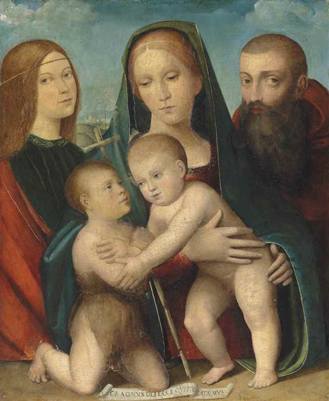 Francesco Francia | The Madonna and Child with the Infant Saint John ...