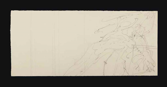 Toter Mann auf Hirschskeletten (Dead Man on Deer Skeletons) by Joseph Beuys, 1955