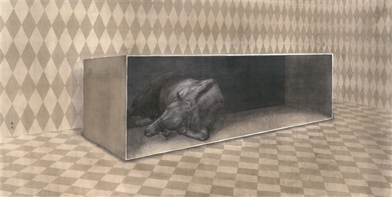 Dark Horse in the Box by Qin Ai, 2010