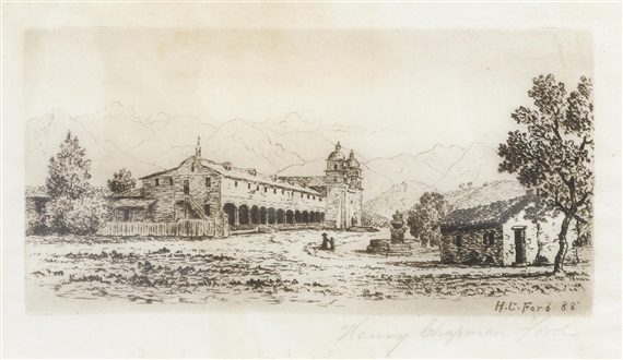 Mission Santa Barbara by Henry Chapman Ford, 1888