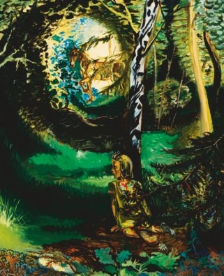 Pike i skogen by Per Krohg, 1946