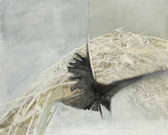 Snow and bird - Edward Middleditch